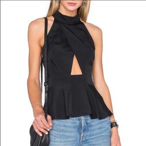 House of Harlow 1960 keyhole peplum